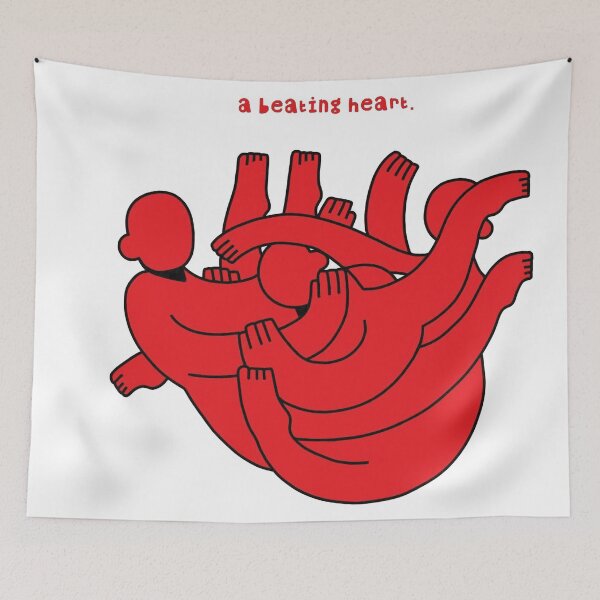 Item preview, a red beating heart designed and sold by AventusCoffee.