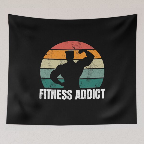 Item preview, Retro Sunset Men Gym Fitness Addict Bodybuilder Workout designed and sold by YoungESC.