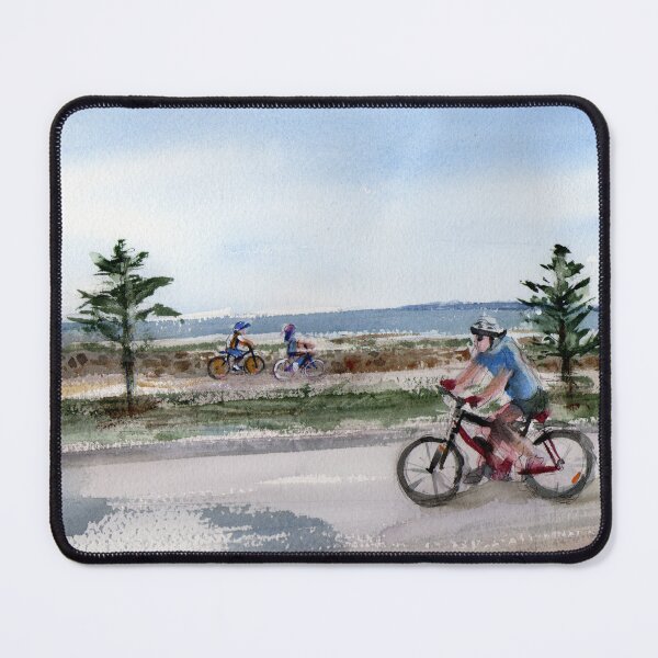 Item preview, Pedaling - Altona Beach designed and sold by Karin Zeller.