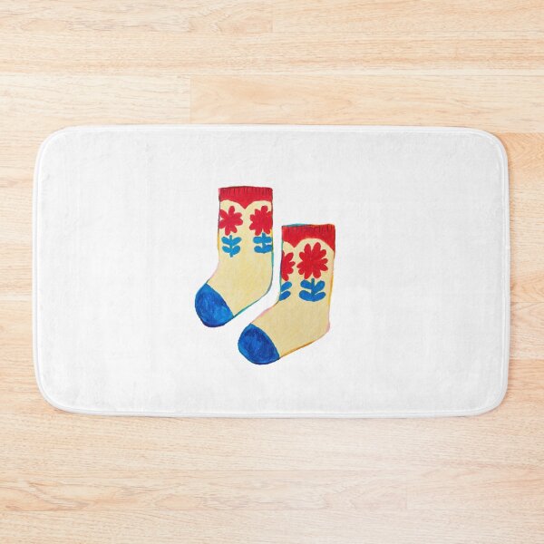 Item preview, Gift-filled stocking Xmas Socks Oil Pastel Hand Draw  designed and sold by purple-Q.