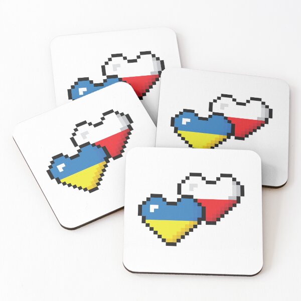 Item preview, Ukraine Poland Flag Heart  designed and sold by Wander-Wave.