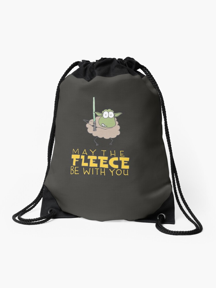 fleece drawstring bag