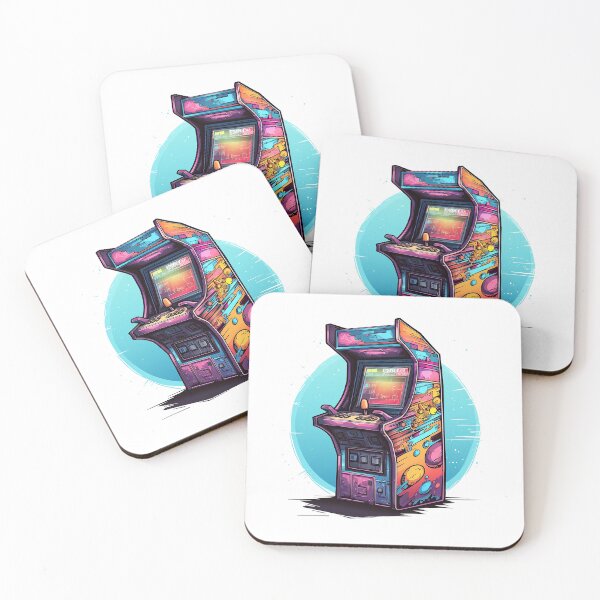 Item preview, Retro colorful arcade game designed and sold by Dahlann.