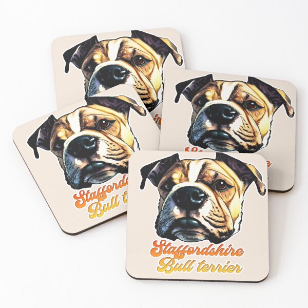Aperçu de l'œuvre Staffordshire Bull terrier créée et vendue par huggymauve.
