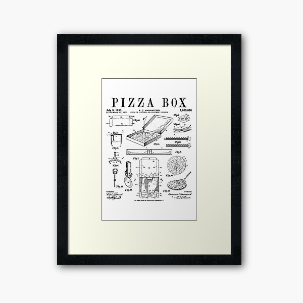 Tacky Vintage Pizza Box Art Board Print for Sale by F2GClothing