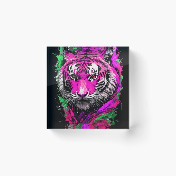 Artikelvorschau, Tiger-Farbspritzer entworfen und verkauft von MindWave THC.