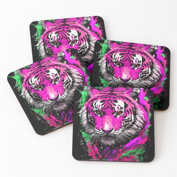 Artikelvorschau, Tiger-Farbspritzer entworfen und verkauft von MindWave THC.