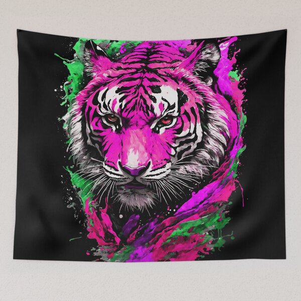 Artikelvorschau, Tiger-Farbspritzer entworfen und verkauft von MindWave THC.