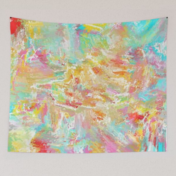 Item preview, Colourful abstract painting background designed and sold by MTShoppingLine.