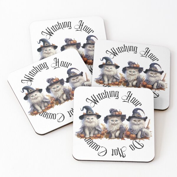 Item preview, Witching Hour White Persian Cats This Halloween designed and sold by PomskysRus.