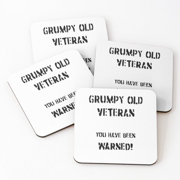 Item preview, Grumpy Old Veteran designed and sold by Bear Cave Designs.