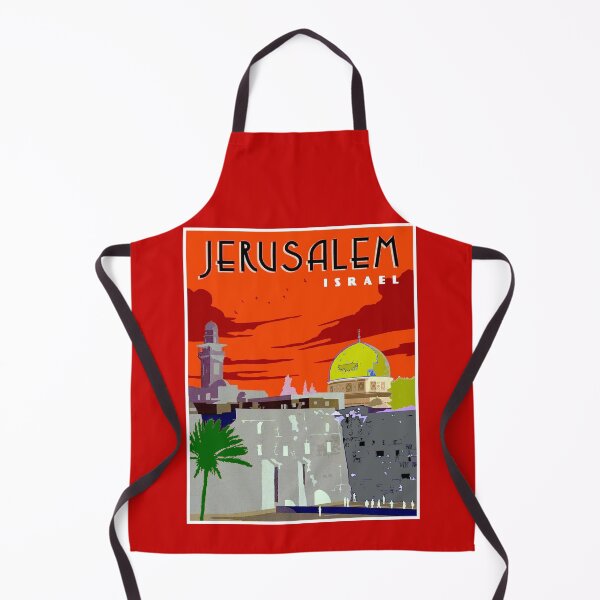 Item preview, JERUSALEM ISRAEL : Vintage Western Wall Travel Advertising Print designed and sold by posterbobs.