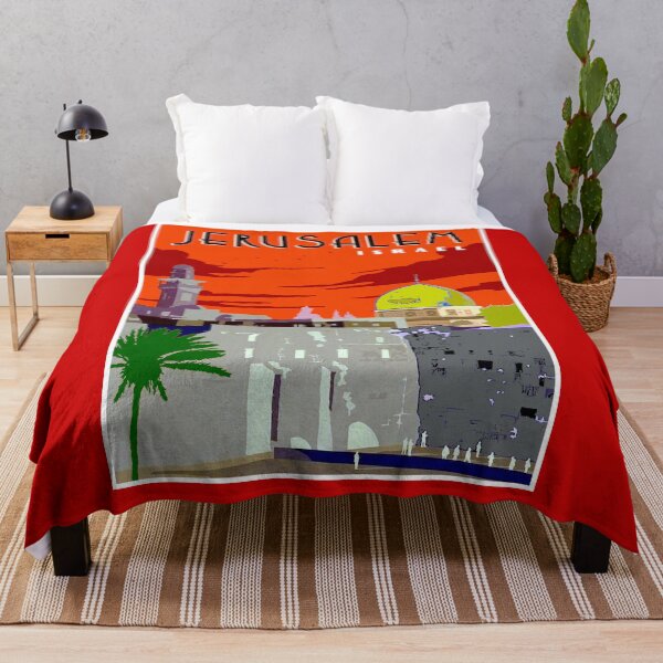 Item preview, JERUSALEM ISRAEL : Vintage Western Wall Travel Advertising Print designed and sold by posterbobs.