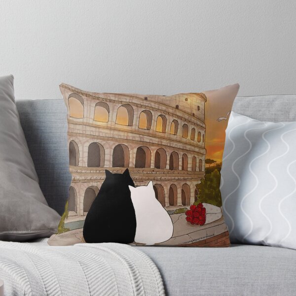 Aperçu de l'œuvre Journal d'un chat à Rome - Coucher de soleil romantique au Colisée créée et vendue par Stanis the Cat.