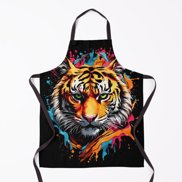 Artikelvorschau, Tiger bunter Farbspritzer entworfen und verkauft von MindWave THC.