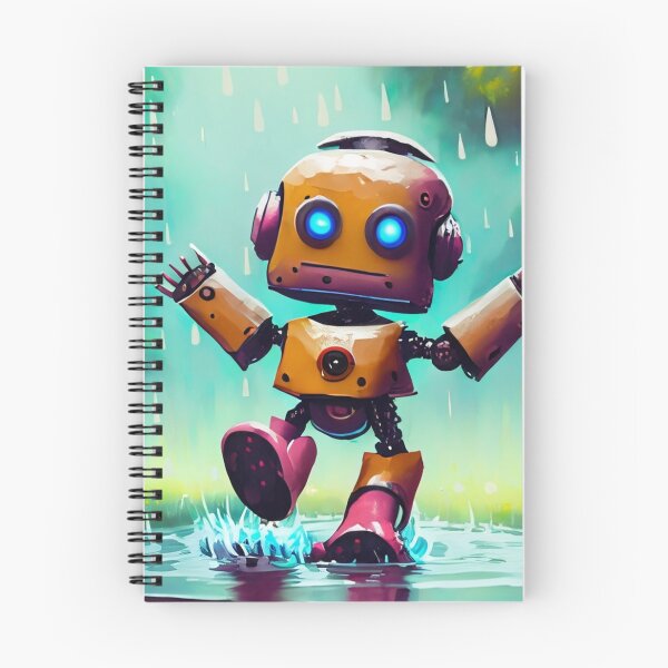 Item preview, Robot bailando bajo la lluvia designed and sold by MikeSpence.