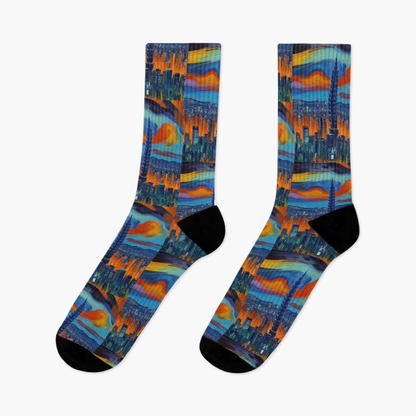 Item preview, Taipei 101 - Taipei - Taiwan - Formosa - Envisioned in the style of Vincent Van Gogh designed and sold by TheHappyK.
