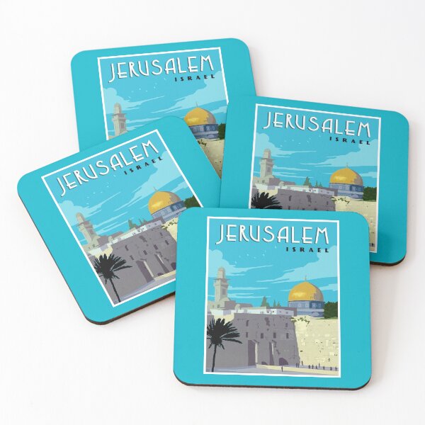 Item preview,  JERUSALEM ISRAEL : Vintage Western Wall Travel Advertising Print designed and sold by posterbobs.