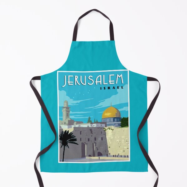 Item preview, JERUSALEM ISRAEL : Vintage Western Wall Travel Advertising Print designed and sold by posterbobs.