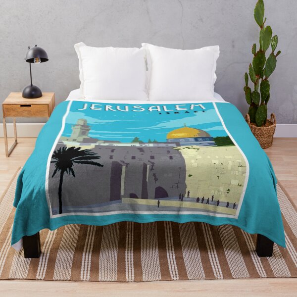 Item preview,  JERUSALEM ISRAEL : Vintage Western Wall Travel Advertising Print designed and sold by posterbobs.