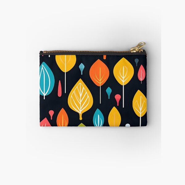 Item preview, Chromatic Canopy: Colorful trees on black with white line designed and sold by ArrangedDesigns.