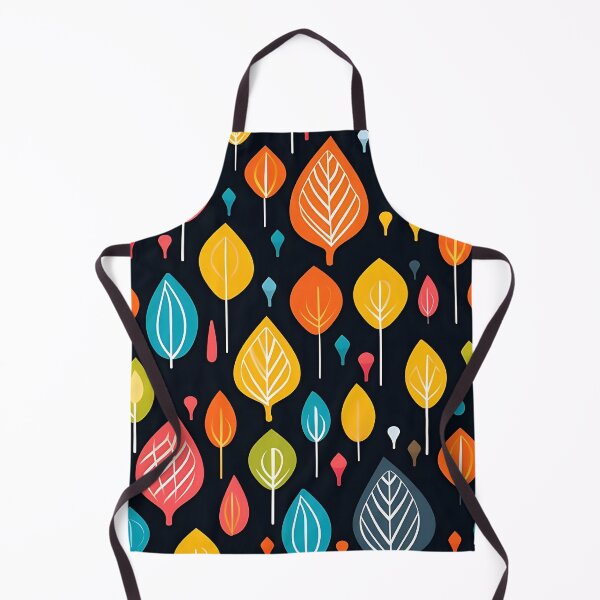 Item preview, Chromatic Canopy: Colorful trees on black with white line designed and sold by ArrangedDesigns.