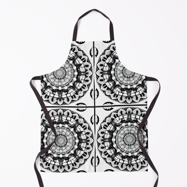 Item preview, Black and white mandala pattern designed and sold by DRAGONFIASCO.