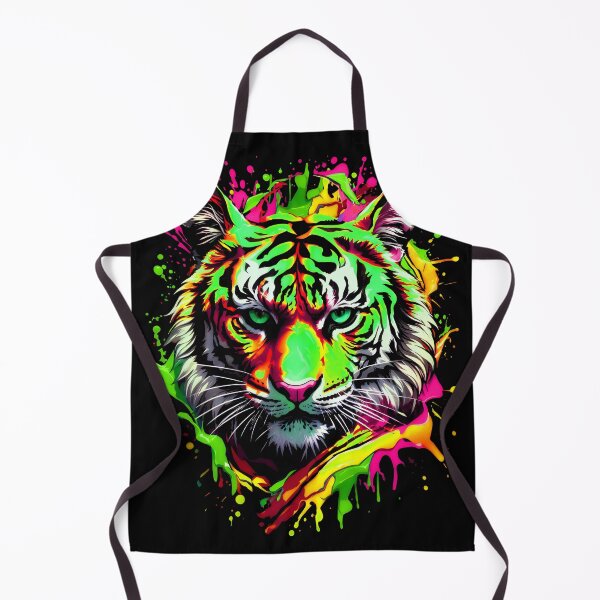 Artikelvorschau, Tiger bunter Farbspritzer entworfen und verkauft von MindWave THC.