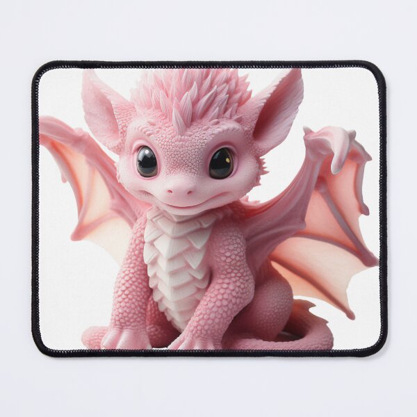 Item preview, Realistic Artwork of a Cute Pink Baby Dragon designed and sold by CuteopiaGallery.