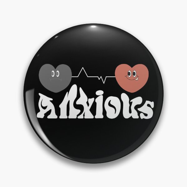 Item preview, anxious heart pulse - social anxiety Depression Mental Health Awareness  designed and sold by TNwandesignart.