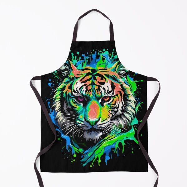 Artikelvorschau, Tiger bunter Farbspritzer entworfen und verkauft von MindWave THC.