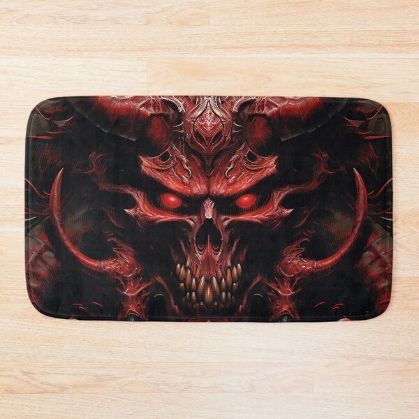 Item preview,  Red skull with horns designed and sold by Dream-Way.