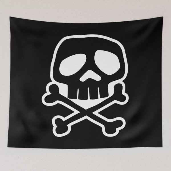 Item preview, Old School Punk Rock Skull (black) designed and sold by muskitt.