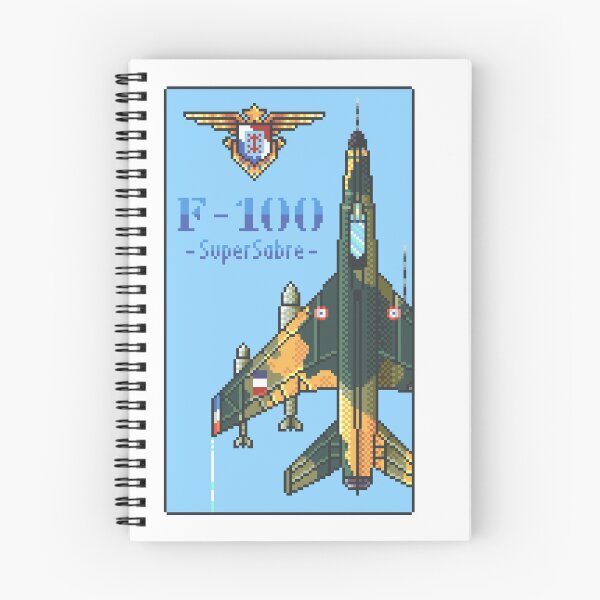 Item preview, F-100 SuperSabre PixelArt (French Air Force) - Gold Badge Edition designed and sold by OriginWave.