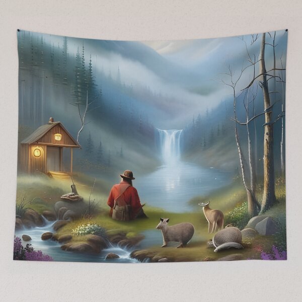 Item preview, A Quiet Day at Tom's Pond designed and sold by IrishBarbarian.