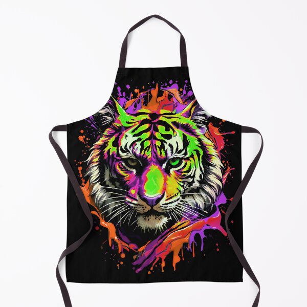Artikelvorschau, Tiger bunter Farbspritzer entworfen und verkauft von MindWave THC.