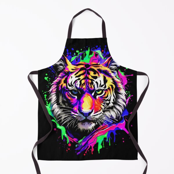 Artikelvorschau, Tiger bunter Farbspritzer entworfen und verkauft von MindWave THC.