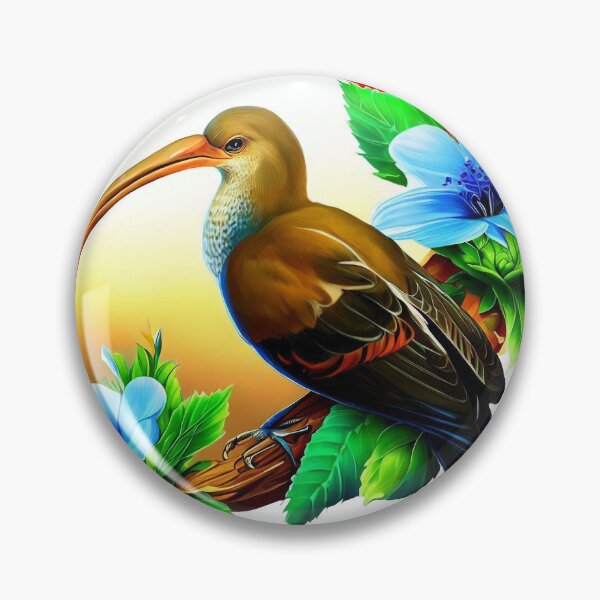 Item preview, Brown sicklebill bird designed and sold by NEUMANN ArtWear Boutique.