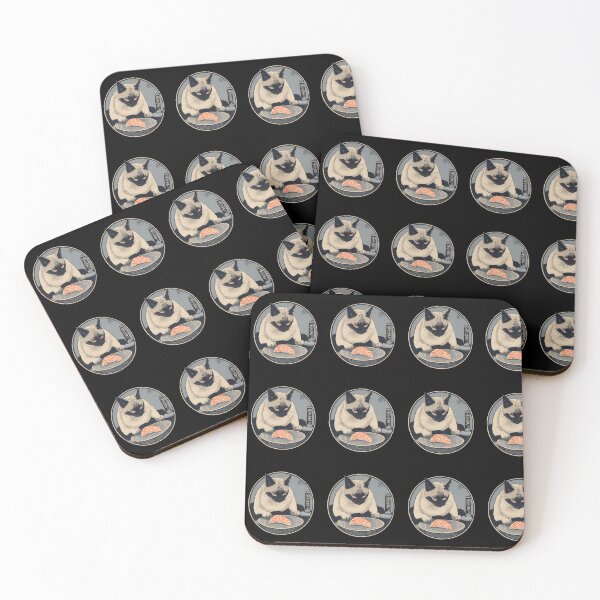Item preview, Siamese Cat Sushi Nigiri Maki Sashimi Lilac Blue designed and sold by w1ckerman.