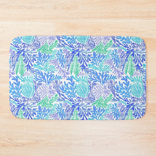 Item preview, Coral Festive Blue designed and sold by Fabricatemyart.