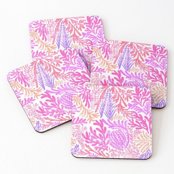 Item preview, Coral Festive Pinks designed and sold by Fabricatemyart.