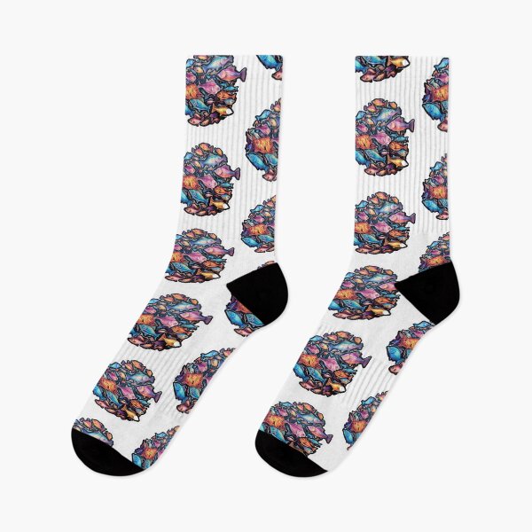 Item preview, Multi-colored fish lie in a pile designed and sold by abmkf.