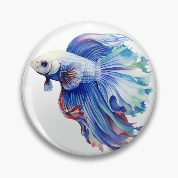 Artikelvorschau, Betta Splendens Aquarellfisch entworfen und verkauft von SchorlCraft.