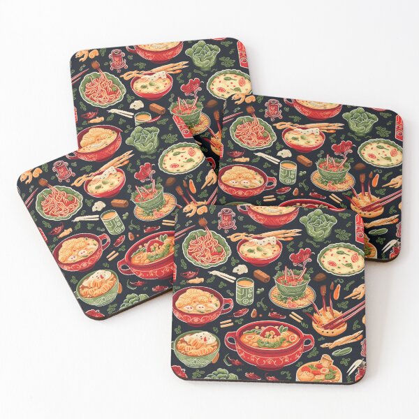 Item preview, Chinese tasty food lover pattern designed and sold by SmileshareShop.