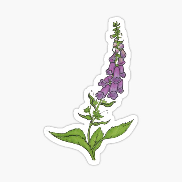 Aperçu de l'œuvre Fleur de digitale créée et vendue par Amanda-Courtney.