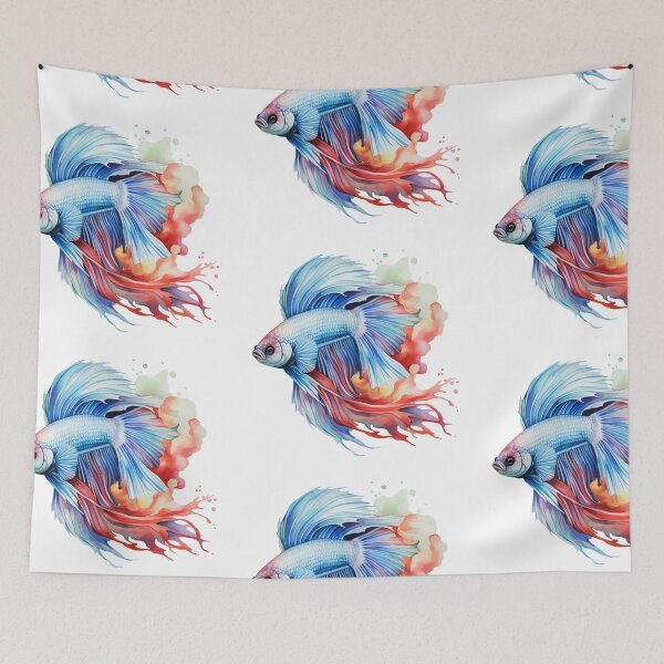 Item preview, Betta Splendens Watercolor Fish designed and sold by SchorlCraft.