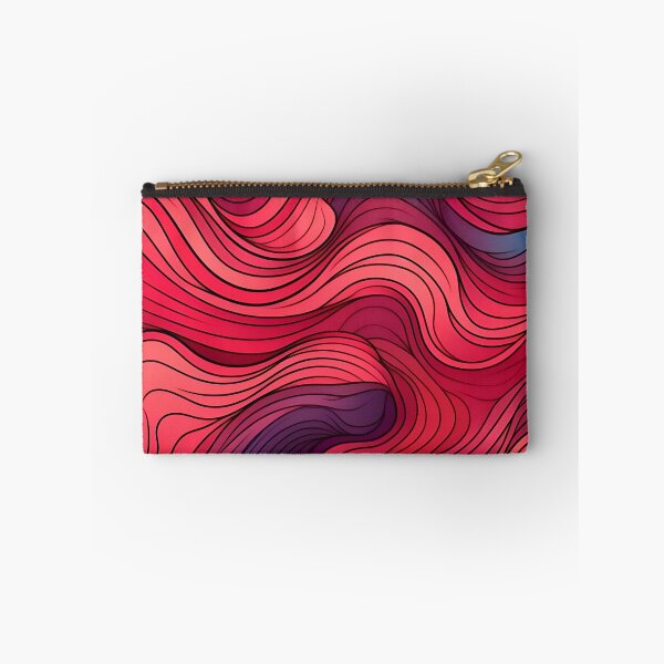 Item preview, Crimson Waves: Abstract wavy lines in red designed and sold by ArrangedDesigns.