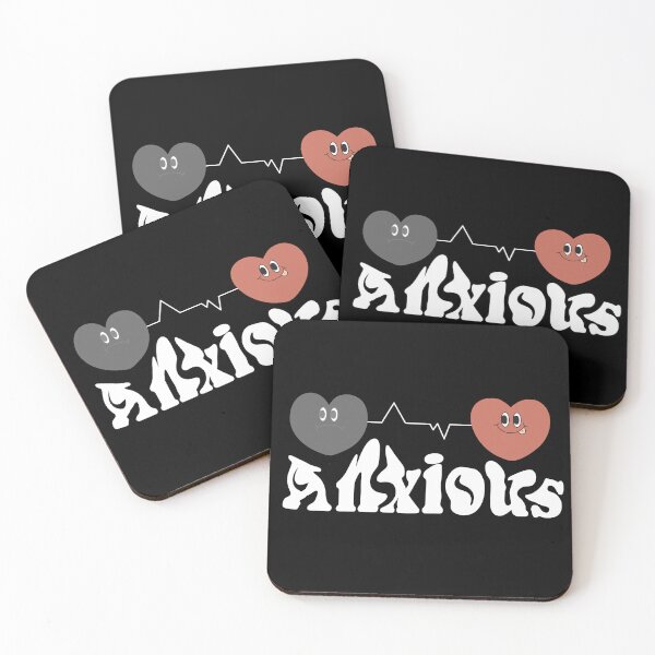 Item preview, anxious heart pulse - social anxiety Depression Mental Health Awareness  designed and sold by TNwandesignart.