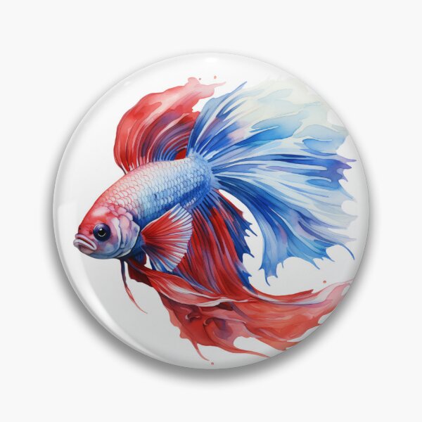 Item preview, Betta Splendens Watercolor Fish designed and sold by SchorlCraft.