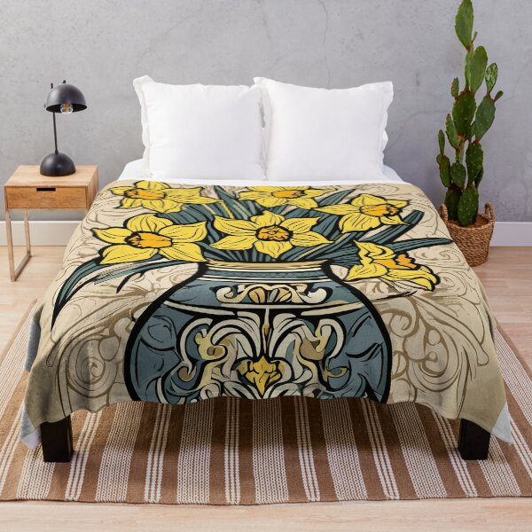 Item preview, Vase of Daffodils Artwork designed and sold by ancient-times.